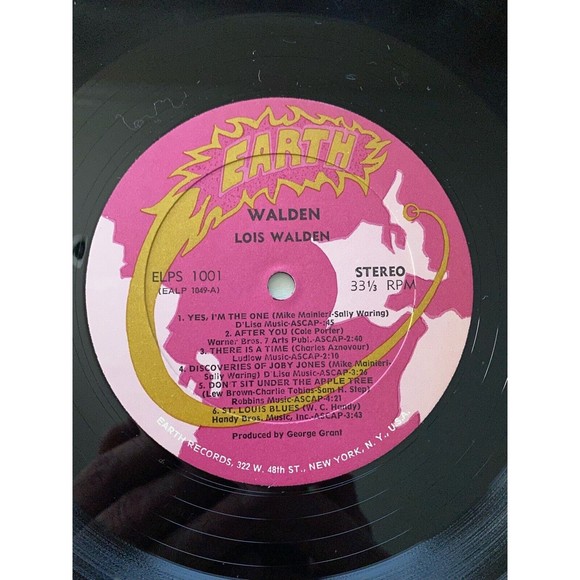 Louis Walden Self Titled 1969 LP Promotional Copy Earth Records ELPS-1001 EX - Picture 5 of 7